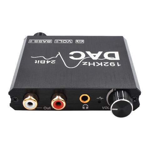 Μετατροπέας DAC από ψηφιακό σε αναλογικό ήχο, ίνα προς αναλογικό κοαξιακό σήμα, 192KHz, EZ-AY106, συμβατός με όλα τα συστήματα
