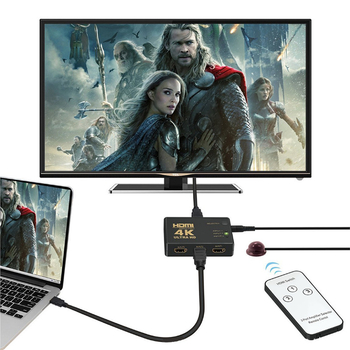 HDMI 3-in-1 kapcsoló, 4K x 2K felbontás, 3 bemenet 1 kimenet