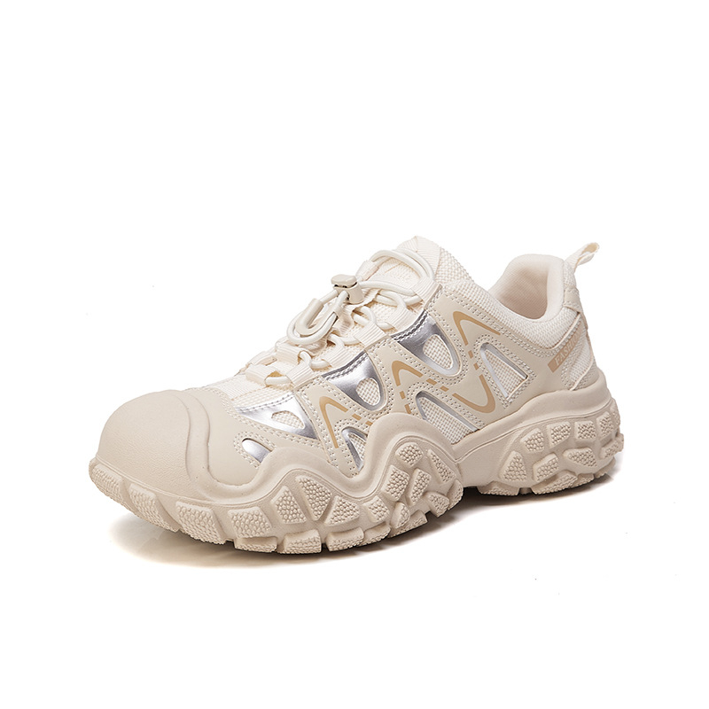 Női túracipő, lélegző, alacsony felsőrész, felsőrész szintetikus bőrből, PU talpbetét, gumitalp, csíkos mintázat, nyár 2024