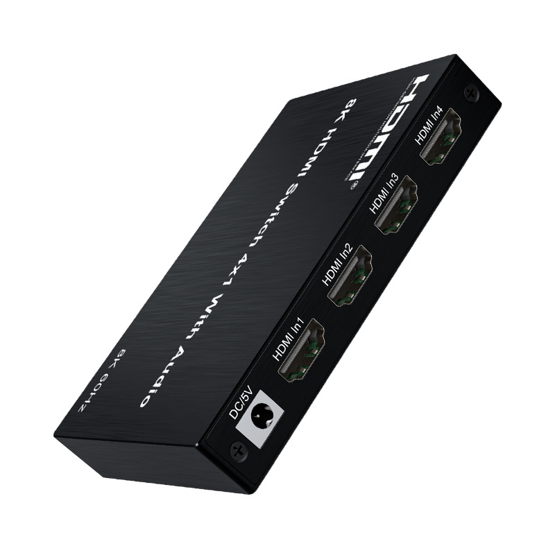 HDMI prekidač 4 ulaza 1 izlaz, audio de-embedding, podrška za 8K60Hz, model HDCN4-1