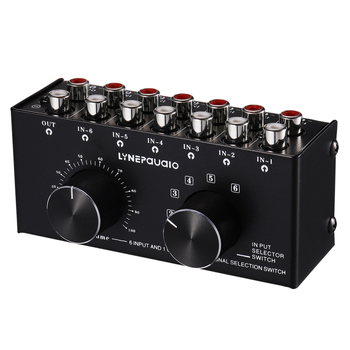 Ripuoduo 6-u-1 audio signalni prekidač za slušalice i zvučnike, model B016, OEM način