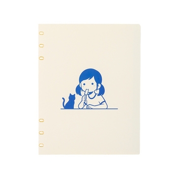 SENMU Блокнот със шест отвора за разменяеми листове, Dowling хартия, премахваеми страници, съвместим с рефили