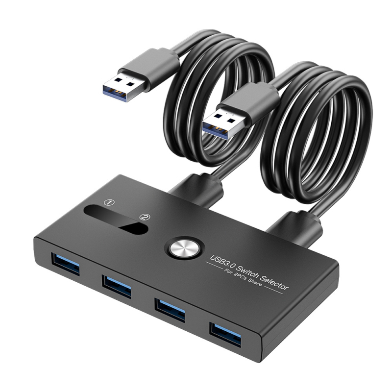 YNTEK USB-EW665 USB 3.0 KVM prekidač, 2 ulaza / 4 izlaza, 100 Mbps, kabel 1,5 m