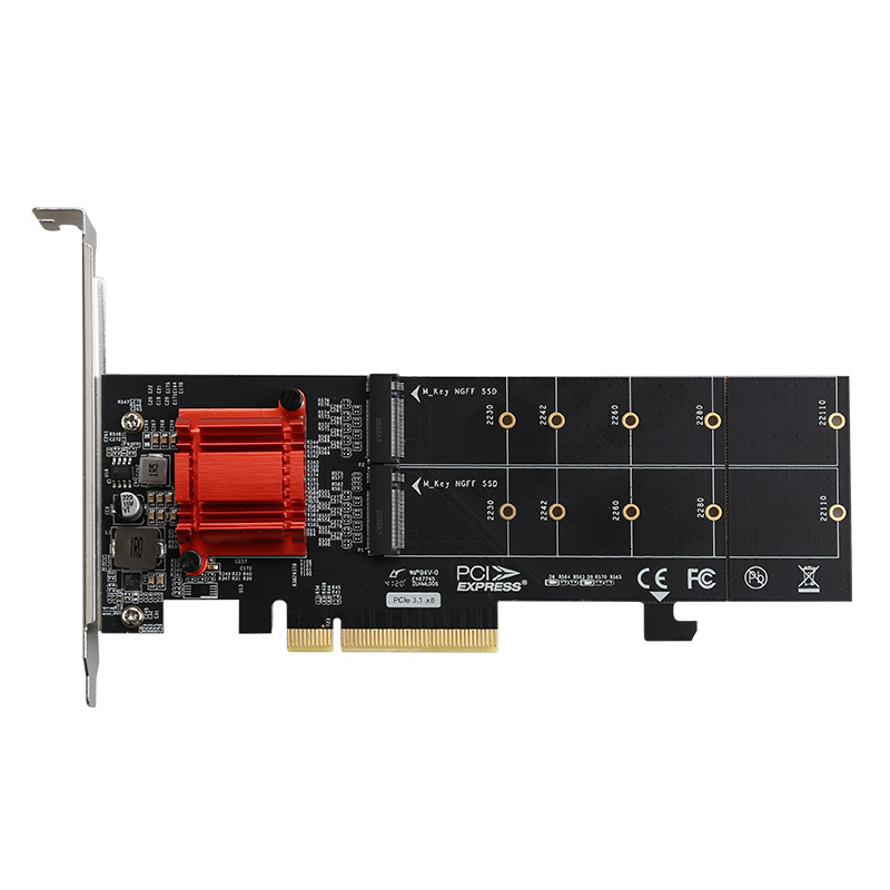 PCIe 3.1 x8 Dualna M.2 NVMe proširiva kartica ASM18