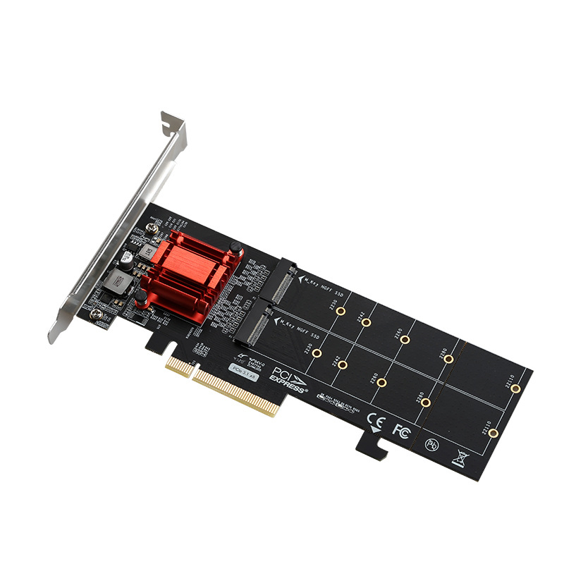 PCIe 3.1 x8 Dualna M.2 NVMe proširiva kartica ASM18