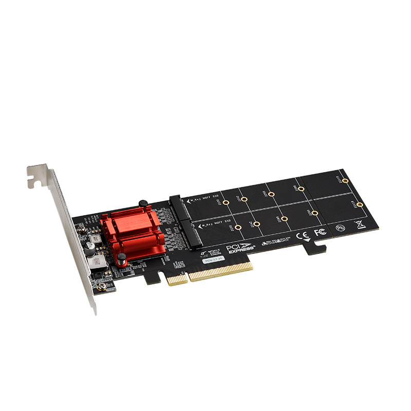 PCIe 3.1 x8 Dualna M.2 NVMe proširiva kartica ASM18