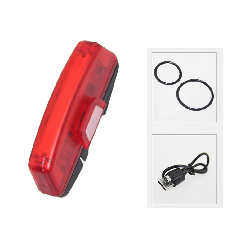 PAGAO USB COB stražnja svjetiljka za planinske bicikle uz upozoravajuću svjetlost za noćnu vožnju