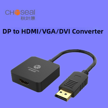 Choseal DP na HDMI/VGA/DVI – konvertor s pozláteným konektorom pre veľkú obrazovku televízie