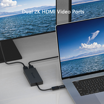 Adaptor USB 3.0 către HDMI cu ieșire duală - 4K UHD, compatibil Windows și Mac, model UG7602H