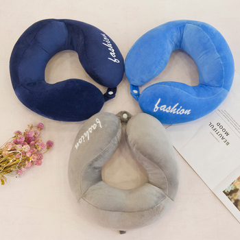 Mu Si Le putni U-tvarovani jastučnica za vrat – punjenje: polyester vlakna, jezgra: kristalni velur, za odrasle, moderni minimalistički stil