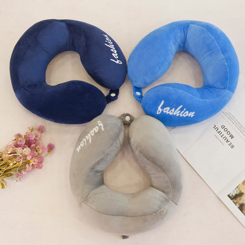 Mu Si Le putni U-tvarovani jastučnica za vrat – punjenje: polyester vlakna, jezgra: kristalni velur, za odrasle, moderni minimalistički stil