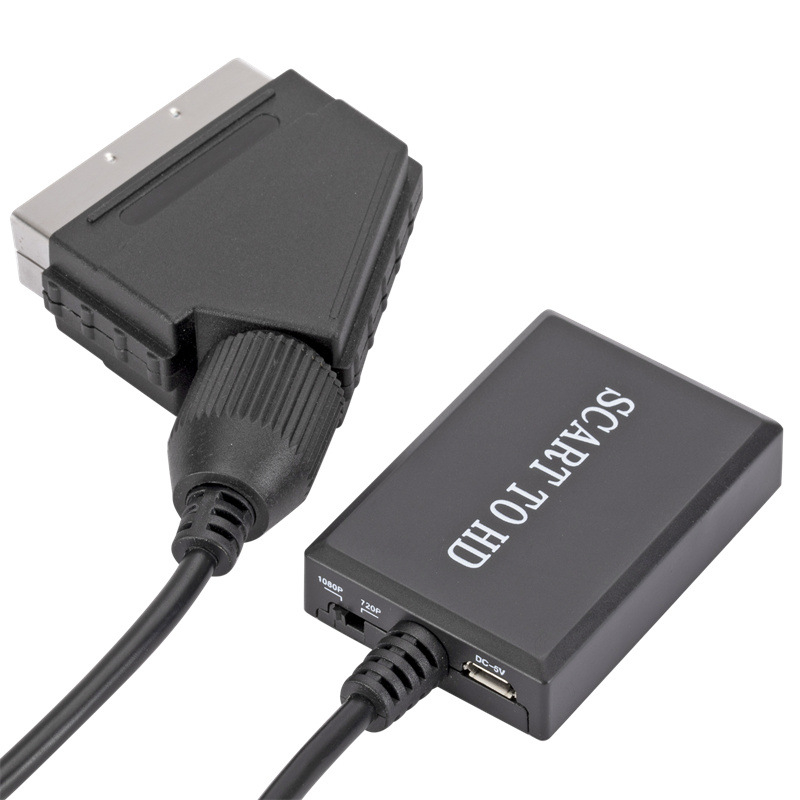 SCART na HDMI adapter kabel, 1080p pretvarač za TV, model 0332, podržava upravljanje napajanjem, nema daljinskog buđenja