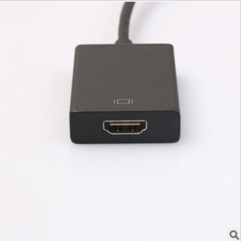 VGA na HDMI pretvarač: VGA muški–HDMI ženski, povezivanje računala s televizijom uz zvuk