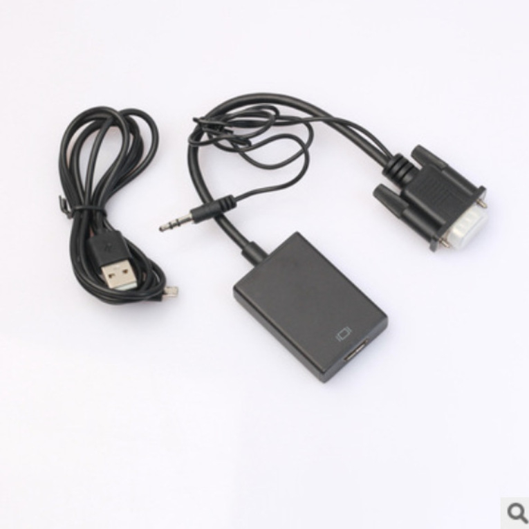 VGA na HDMI pretvarač: VGA muški–HDMI ženski, povezivanje računala s televizijom uz zvuk