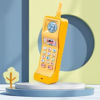 Играчка за никнене на зъби за бебета, образователен телефон за симулация на бебе, машина за ранно музикално образование за деца, мобилен телефон за играчки за просветление