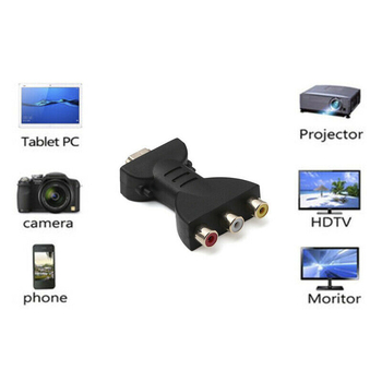 Adaptor HDMI la 3RCA AV – Conversie video, rezoluție 1920x1080, compatibil Windows, conector placat cu aur