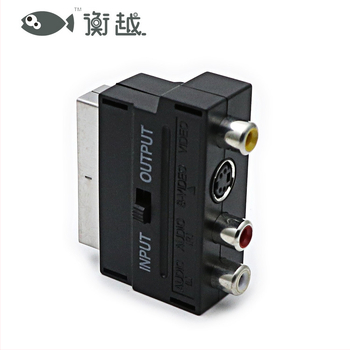 Hengyue zjt024 adapter kabel — europski SCART 21-pin na RCA/AV, OEM dostupan