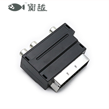 Hengyue zjt024 adapter kabel — europski SCART 21-pin na RCA/AV, OEM dostupan
