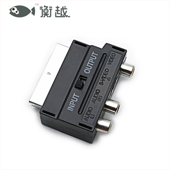 Hengyue zjt024 adapter kabel — europski SCART 21-pin na RCA/AV, OEM dostupan