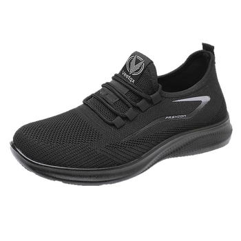 Muške sportske casual tenisice s gornjim dijelom PU + mreža, prozračna udobnost, EVA uložak, slip-on zatvaranje, PVC potplat