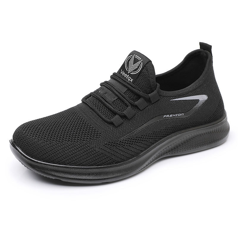 Muške sportske casual tenisice s gornjim dijelom PU + mreža, prozračna udobnost, EVA uložak, slip-on zatvaranje, PVC potplat