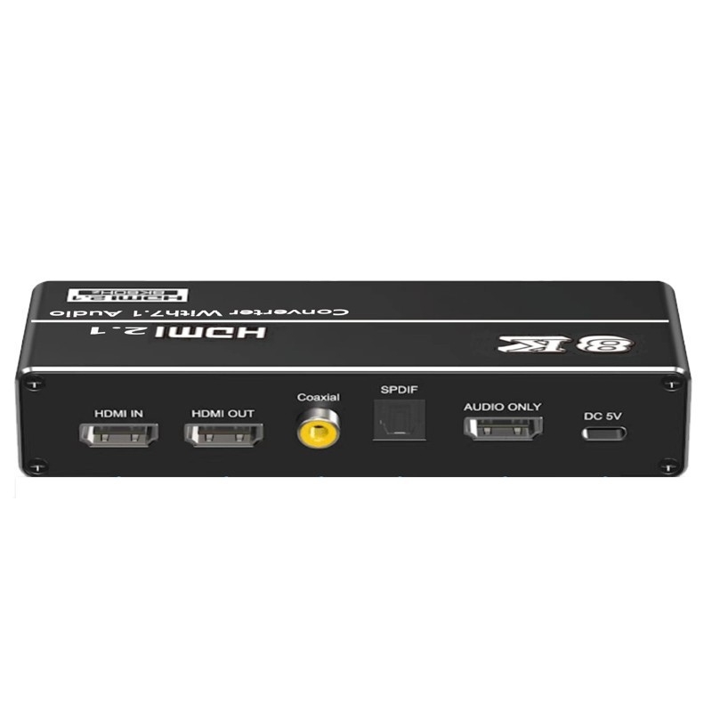 Διαχωριστής ήχου HDMI 2.1 με οπτική έξοδο, συμβατός με PS5/PC, 4K120Hz, καλώδιο 5 m, με τηλεχειριστήριο