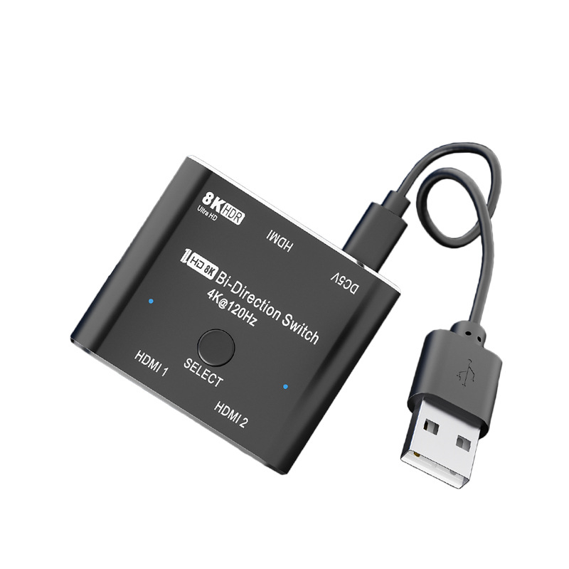 HDMI prekidač 2 ulaza 1 izlaz – E0101, 8K60Hz/4K120Hz, za PC i TV