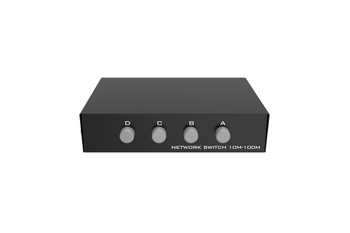 Krypton WQW-401 comutator RJ45 de 4 porturi, distribuție 4 intrări 1 ieșire, suport Windows XP, Wake-up de la distanță neacceptat, managementul energiei neacceptat