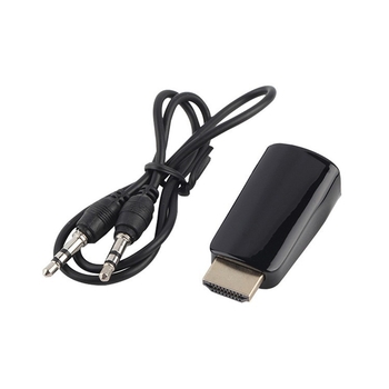 Adaptor HDTV la VGA cu audio (YH0016) - suport 1080p, compatibilitate universală, convertor de tip dongle