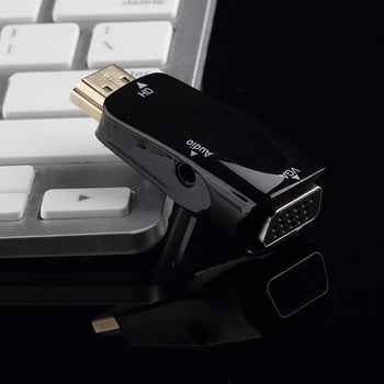 Adaptor HDTV la VGA cu audio (YH0016) - suport 1080p, compatibilitate universală, convertor de tip dongle