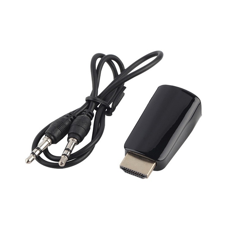 Adaptor HDTV la VGA cu audio (YH0016) - suport 1080p, compatibilitate universală, convertor de tip dongle