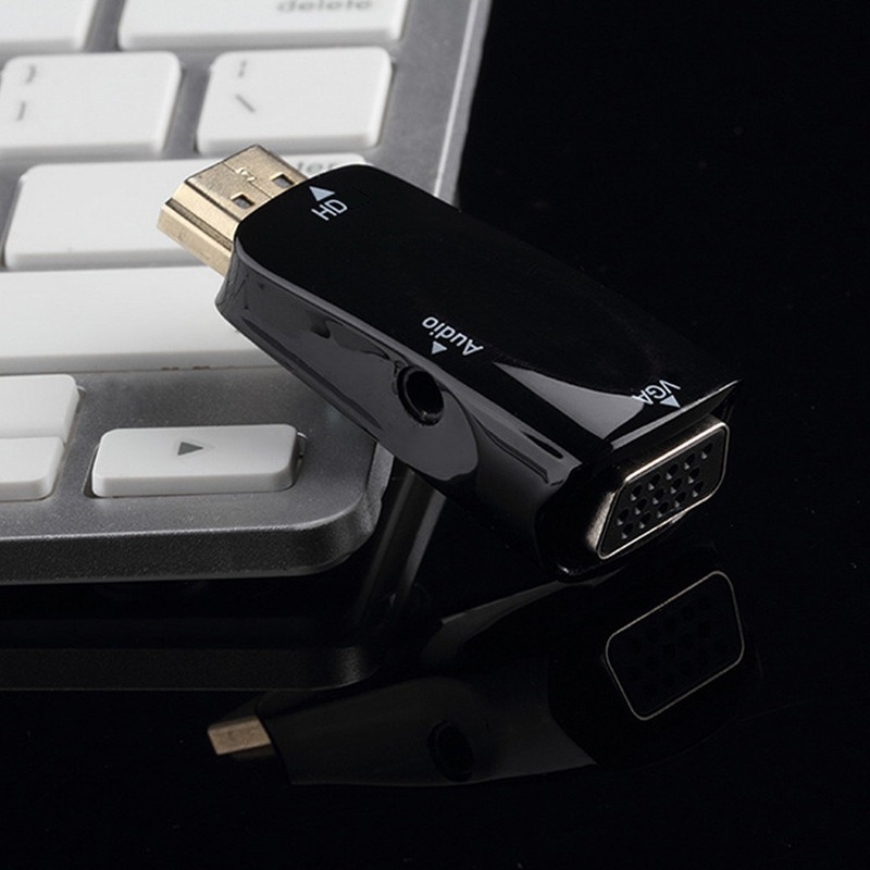Adaptor HDTV la VGA cu audio (YH0016) - suport 1080p, compatibilitate universală, convertor de tip dongle