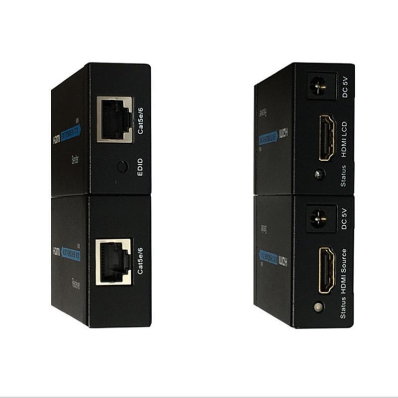 Extender HDMI pentru rețea, 60 m, 1080p, HDMI către RJ45, amplificator HDMI