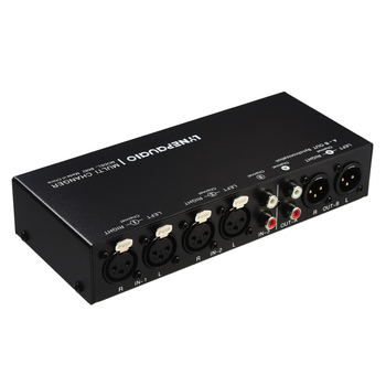 3x3 bemenet/kimenet, teljesen kiegyensúlyozott jelkapcsoló forrás hangerő-szabályozással – Modell B082