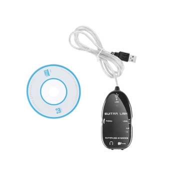 Cablu USB pentru chitară pentru înregistrare pe calculator (Guitar effector, cablu USB, model 2020, Wake-up de la distanță nu este acceptat, Administrarea energiei nu este acceptată)