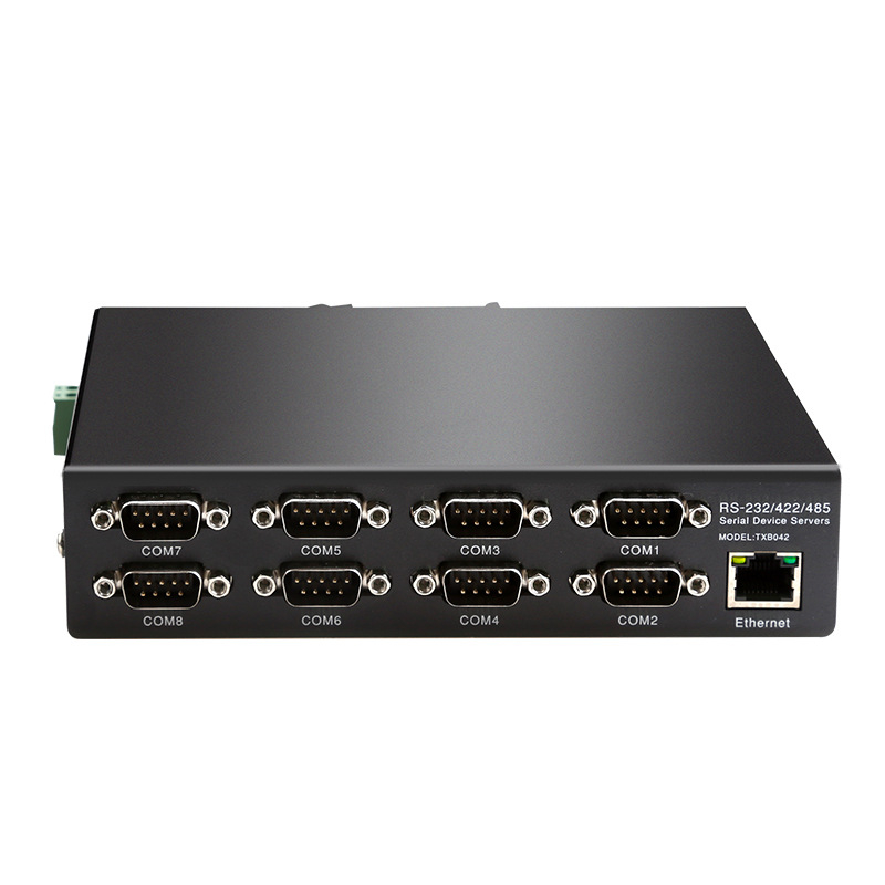 8-portni serijski poslužitelj, TCP/IP na RS232/485/422, model TXI0426A11040, kompatibilan s Windows 7