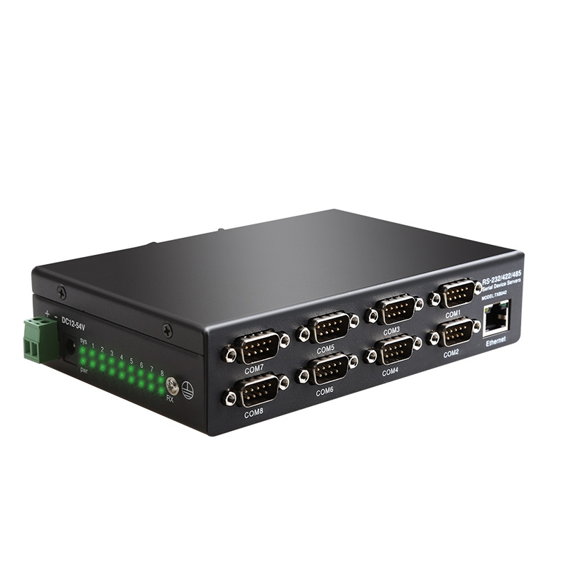 8-portni serijski poslužitelj, TCP/IP na RS232/485/422, model TXI0426A11040, kompatibilan s Windows 7