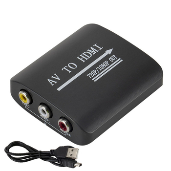 Convertor CVBS/RCA către HDMI, conversie interfeței video, ieșire 720p/1080p, gestionare energie