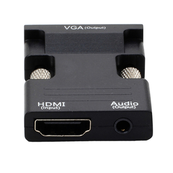 Adaptor HDMI femelă la VGA bărbat cu audio, 1080P, compatibil Windows 7