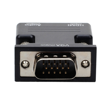 Adaptor HDMI femelă la VGA bărbat cu audio, 1080P, compatibil Windows 7