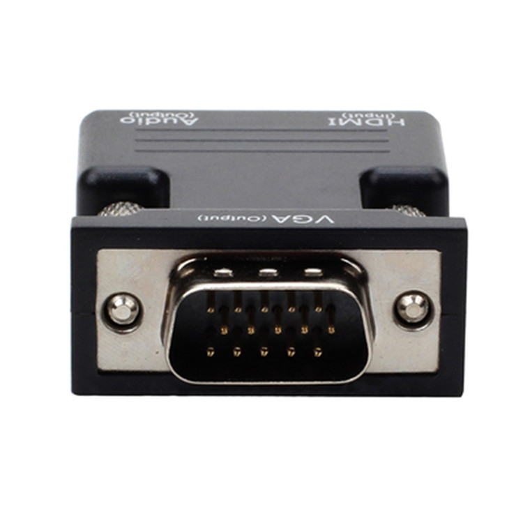 Adaptor HDMI femelă la VGA bărbat cu audio, 1080P, compatibil Windows 7