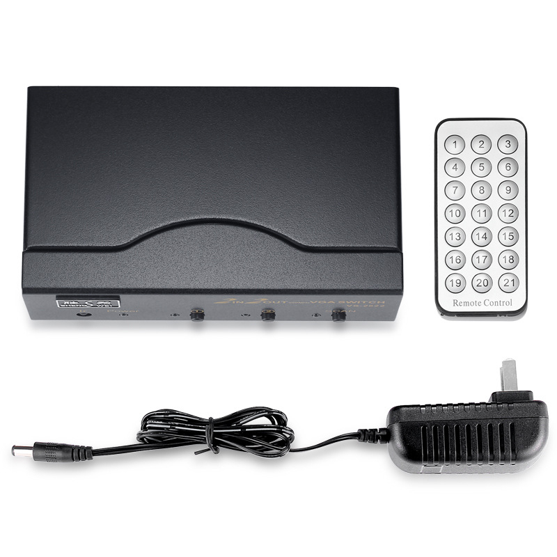 KVM διακόπτης 2x2 VGA με τηλεχειριστήριο, καλώδιο 1,8 m