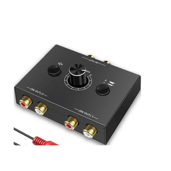 RCA audio prekidač, 2 ulaza-1 izlaz, 15 cm kabel, adapter kabel