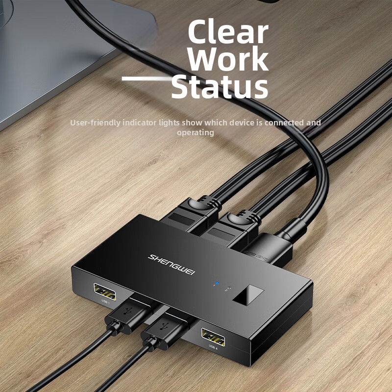 KVM HDMI prekidač, 2 ulaza/1 izlaz, 1080p, kabel 1,8 m, dijeljenje USB miša/tipkovnice/drukare, DHK1202G