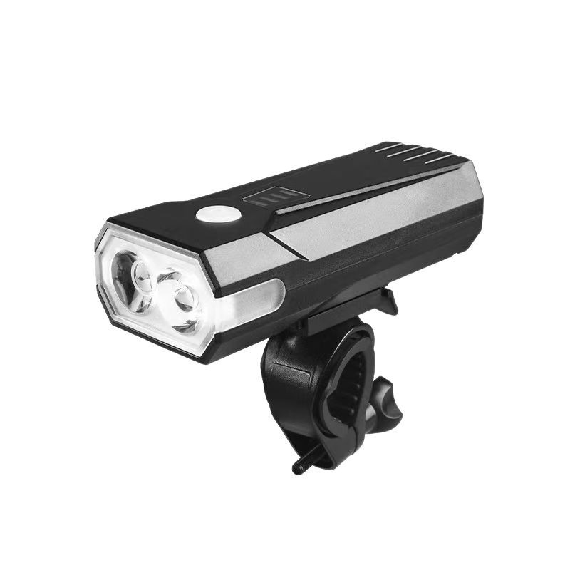 Biciklistično prednje svjetlo s dvije T6 LED diode i sirenom, 600 lumena, za noćnu vožnju, baterija 2000/4000 mAh, Micro-USB punjenje