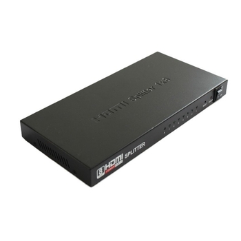 HDMI splitter: 1 intrare, 8 ieșiri, rezoluție 4K, tip: comutator/distribuitor, pentru monitorizare securitate