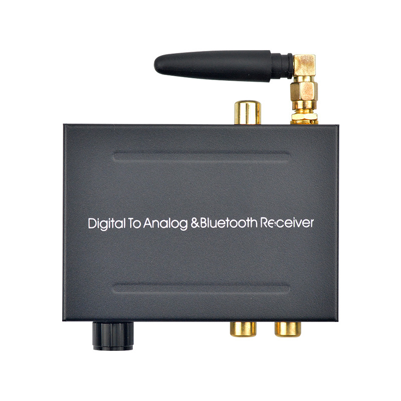 Bluetooth DAC pretvarač s optičkim i koaksijalnim digitalnim ulazima, analogni izlazi: 2× RCA i 3,5 mm