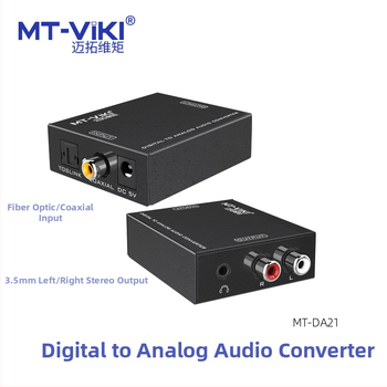 MT-DA21 Audio adapter: digitalni optički i koaksijalni ulaz na analognu 3,5 mm stereo izlaz