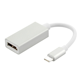 Type-C DP adapter kábel, verzió 1.2, 4Kx2K (3840x2160), hossz 0.25 m, videó interfész konverzió