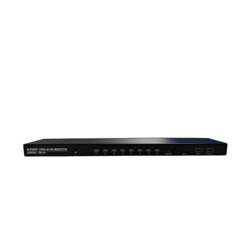 Comutator VGA KVM cu 8 porturi, telecomandă – comutare prin taste rapide, 8 dispozitive pe 1 ecran, rezoluție 1920x1080, transmisie stabilă